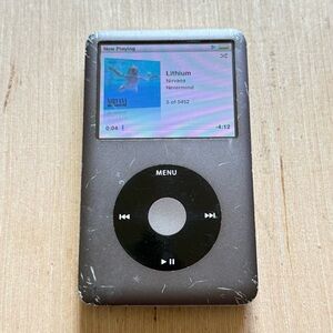 iPod Classic 7thGen Blk 160GB Model:A1238 w/5452-Song/Charg Tested 5-7hr Battery